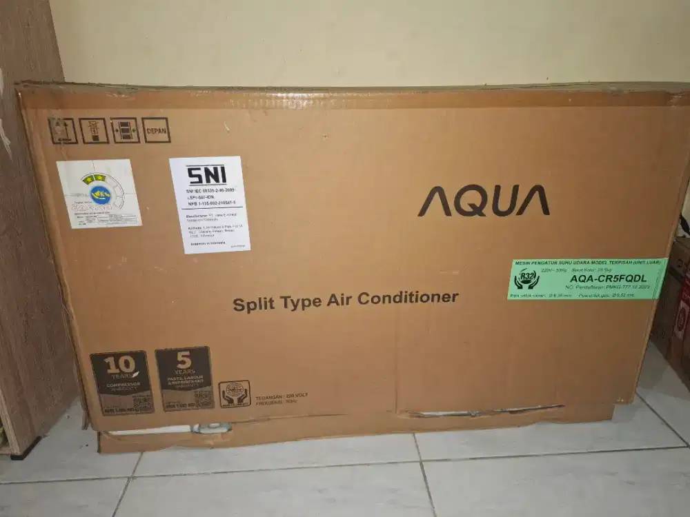 AC AQUA ½ PK MULUS – Baru 3 Bulan Pakai, Siap Pasang