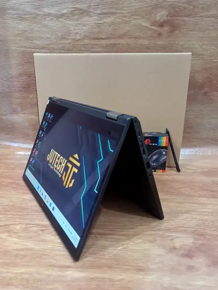 Laptop Lenovo Core i5 Gen 10 Slim Touchscreen Layar lipat Ram 16 GB