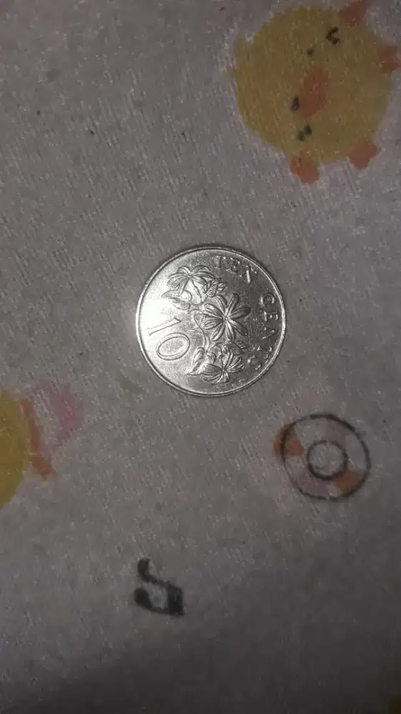 Koin 10 Sen (Ten Cents) Singapore Tahun 1997