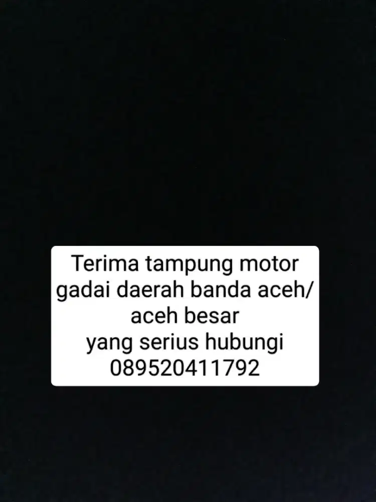 Jasa penampungan motor metik