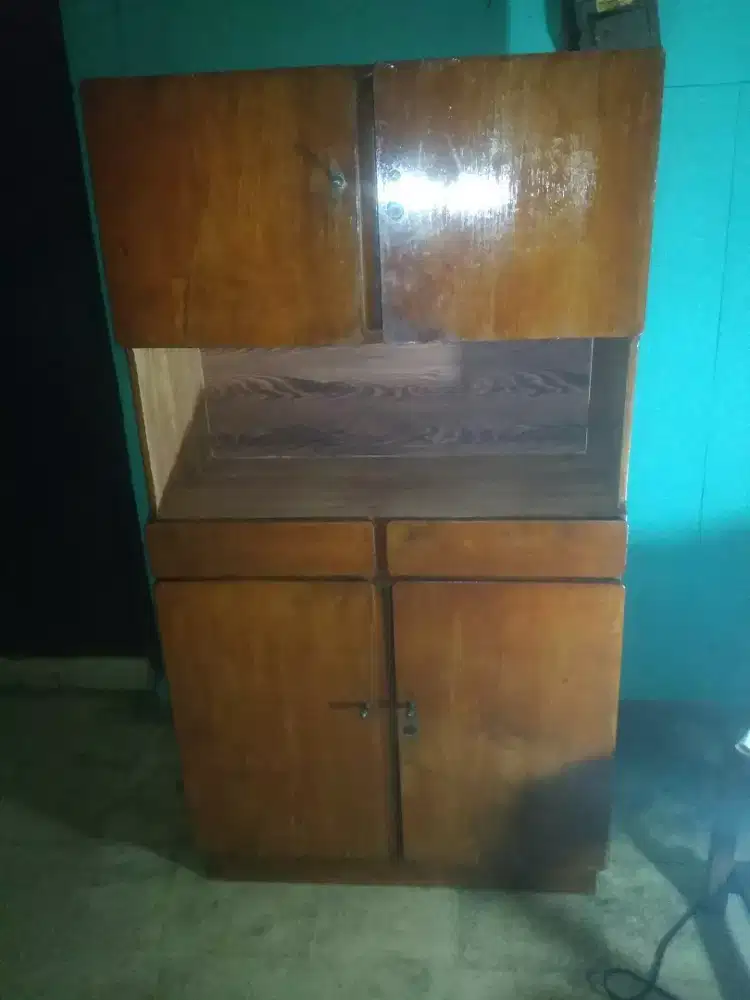 Iseng ajah Full jati 100% Buffet lemari kitchen