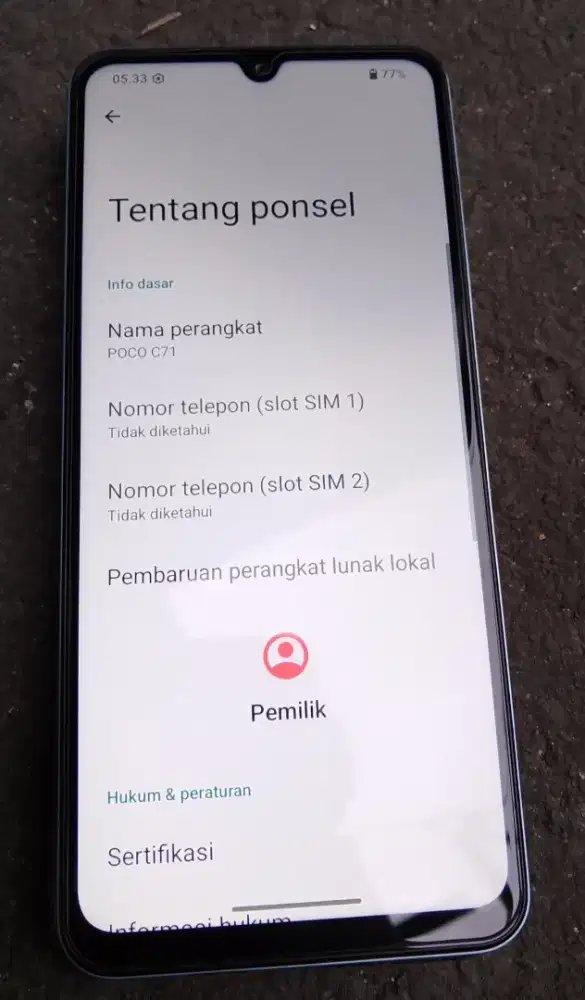 HP POCO C71 . RAM 4+2/128GB