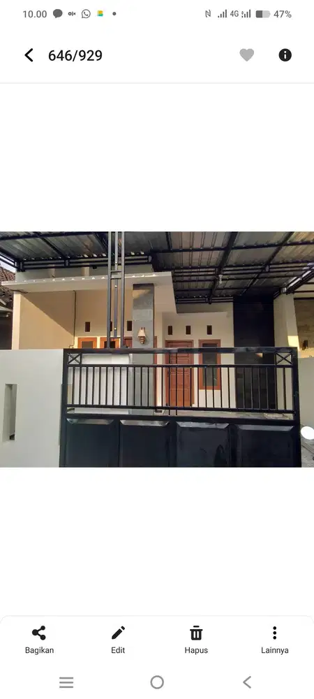 Disewakan 1 unit rumah