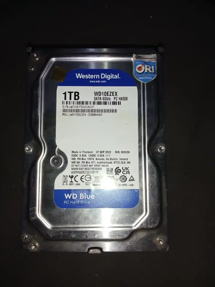 Hardisk WD (3.5inc/1TB) Komputer & CCTV Penyi. Pembelian via Lazmall