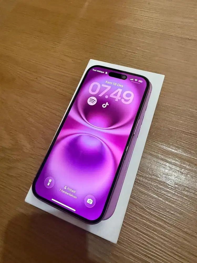 DIJUAL IPHONE 16 PINK 128GB GARANSI ON