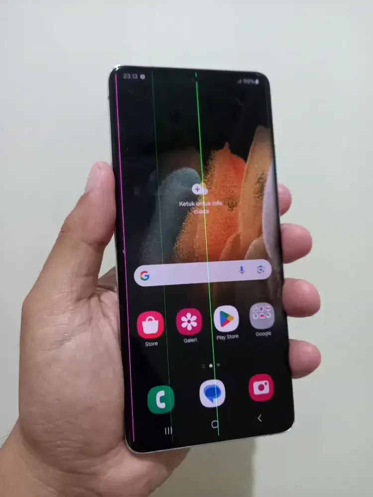 Samsung Galaxy S21 Ultra 5G Ram 12/256Gb Fullset ori ada minus