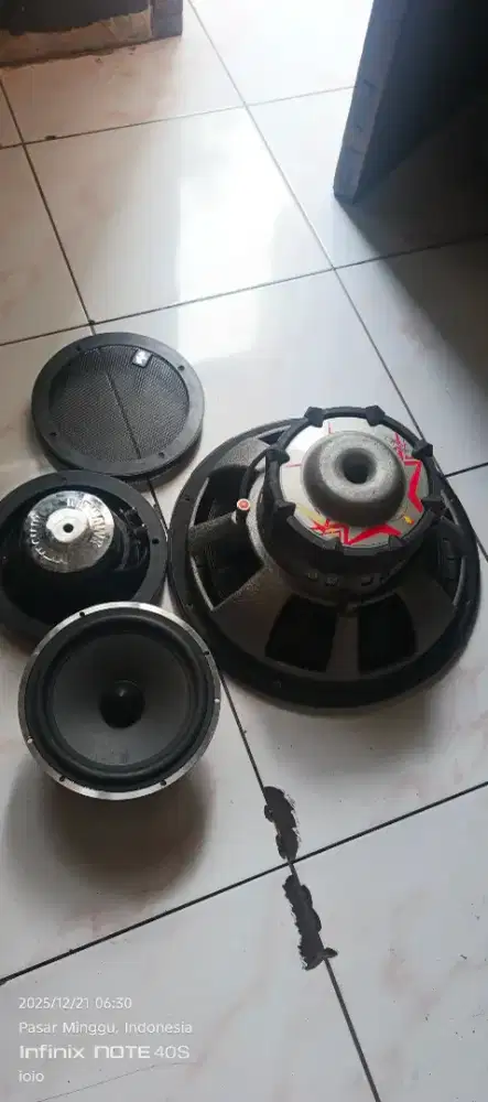 Speaker ukuran 16 inch 8inch 6inch