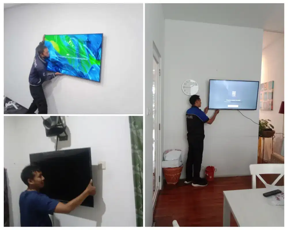 Braket +pasang/jasa pasang terima rapih breket bracket led tv