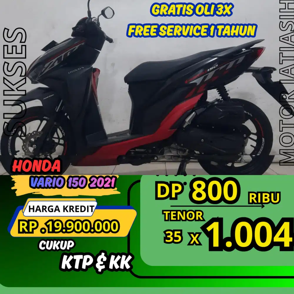 PROMO DP MURAH HONDA VARIO 150 2021 DP 800 RIBU BISA CASH/KREDIT