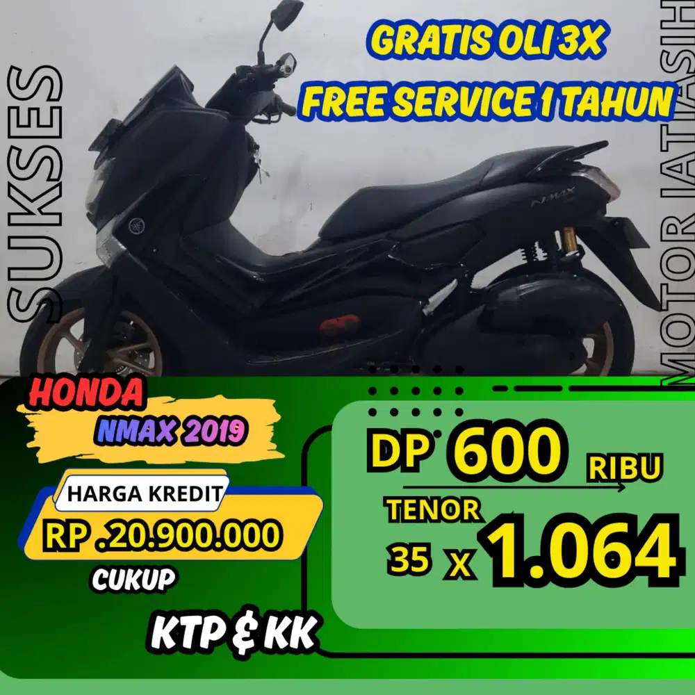 PROMO DP MURAH YAMAHA NMAX 2019 DP 600 RIBU BISA CASH/KREDIT