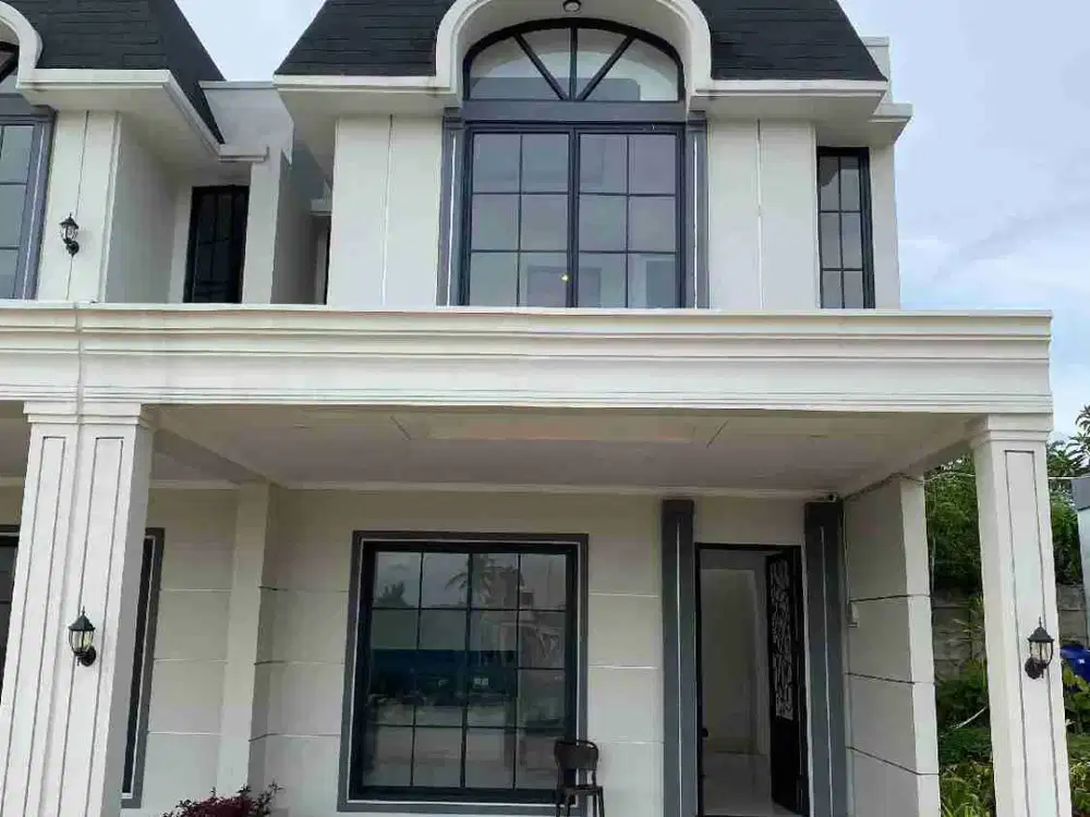 Rumah 2 Lantai 3KT 2KM American Clasik Dekat St.Rawabuntu Dan Pintu Tol