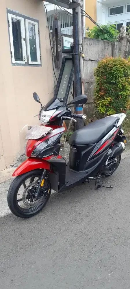 Honda Spacy Fi 2014 Merah Hitam Lengkap