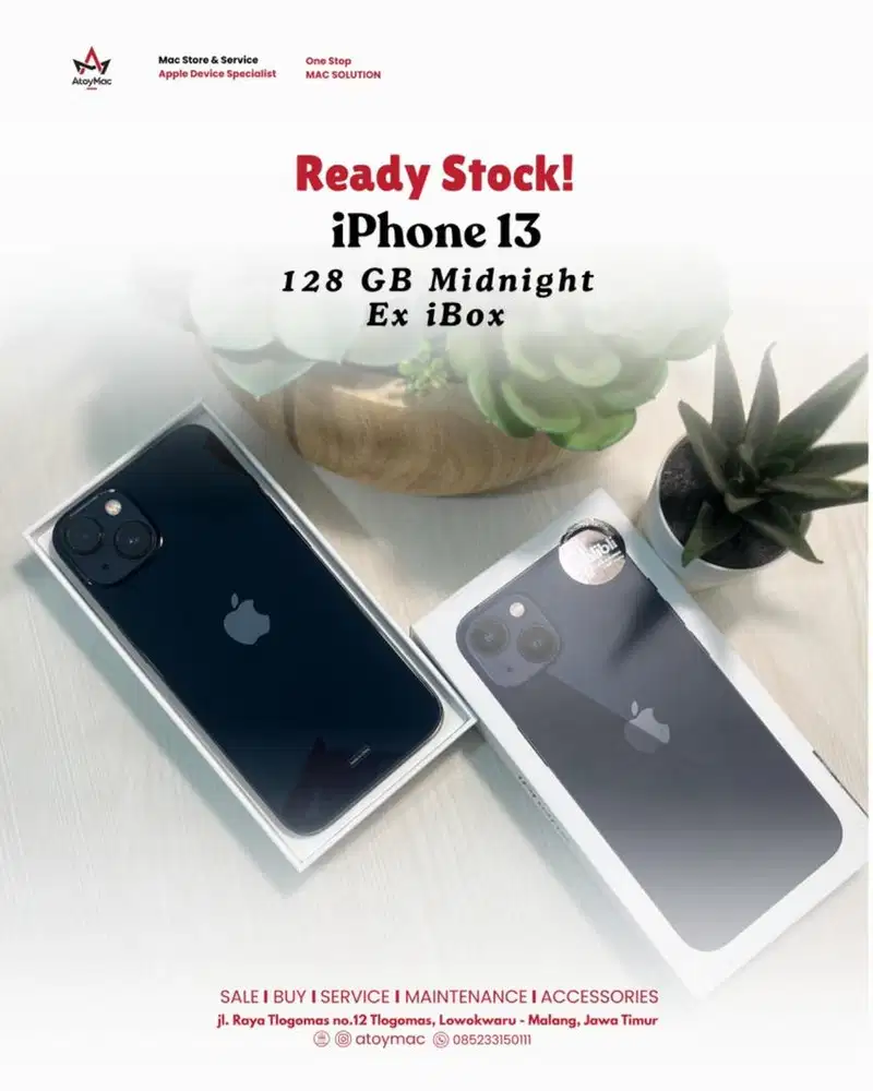 iPhone 13 128GB Midnight Ex Resmi Indo