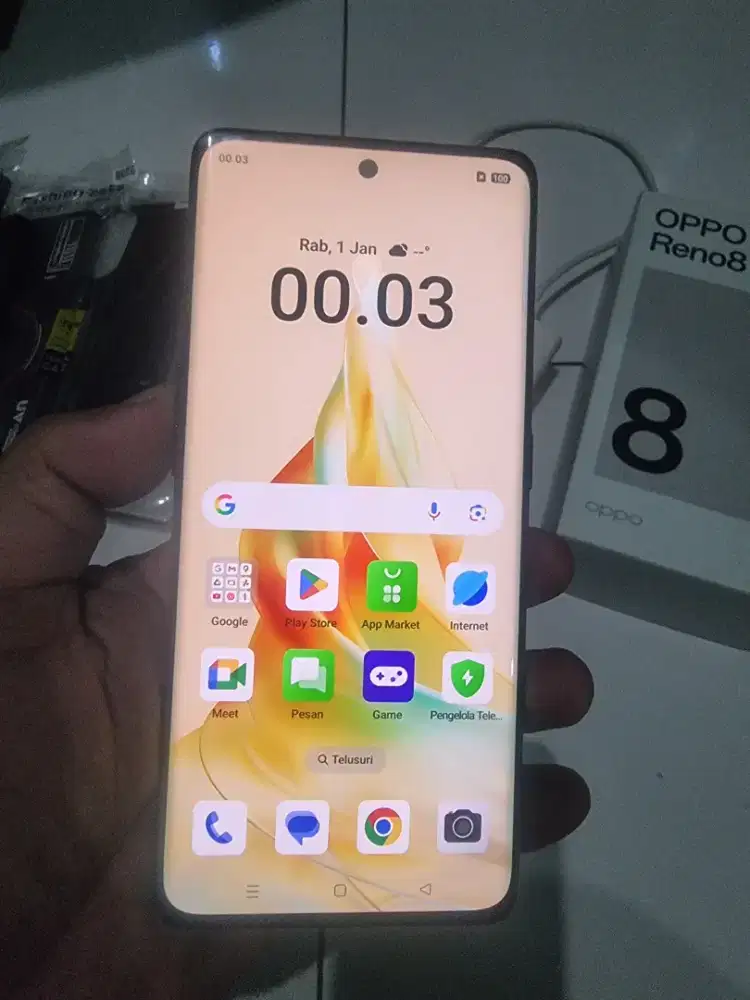 Oppo reno 8t 5g fulset ram 8gb internal 256gb