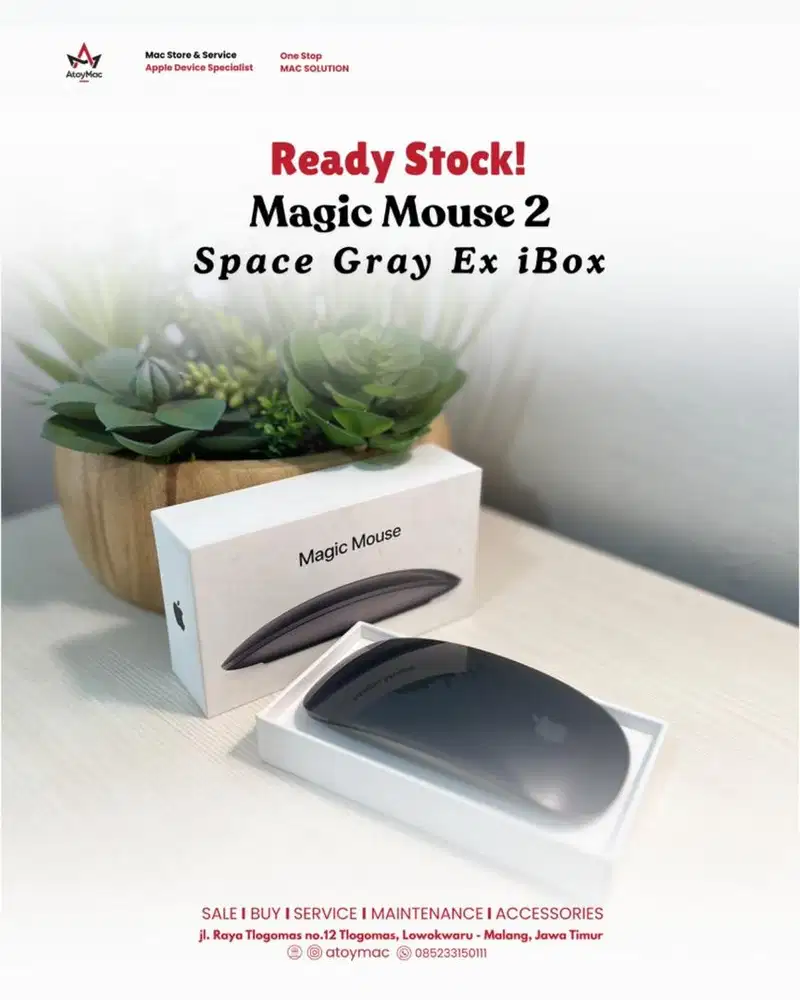 Magic Mouse 2 Grey Ex Resmi Indo
