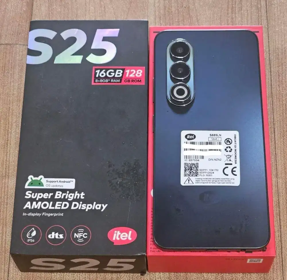 ITEL S25 HITAM 8/128GB