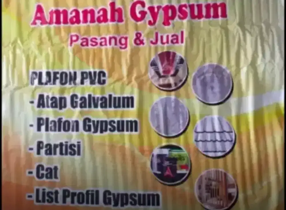 PEMASANGAN GYPSUM & PLAFON