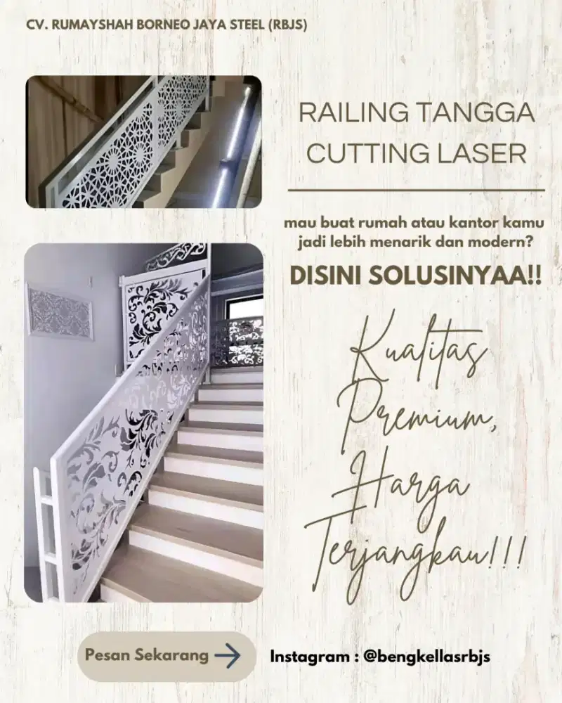RAILING TANGGA CUTTING LASER
