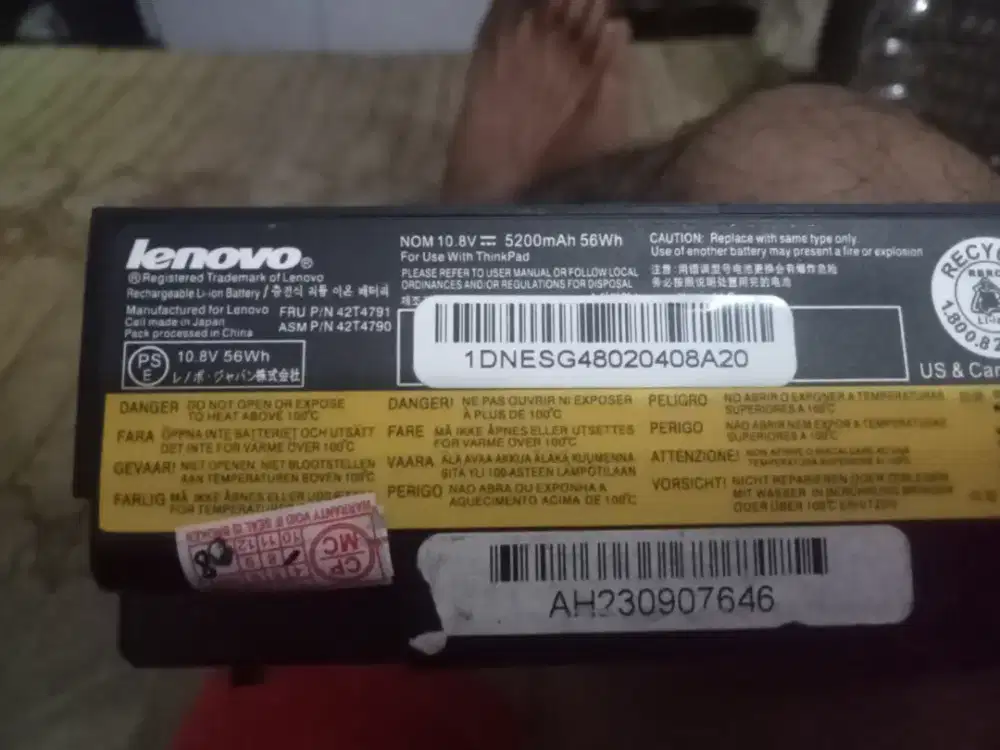 Jual Baterai Lenovo Thinkpad T420