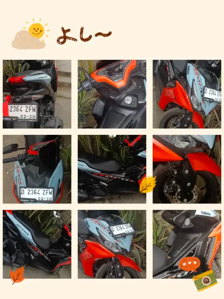 Dijual Aerox mulus seperti baru, km rendah jarang dipakai