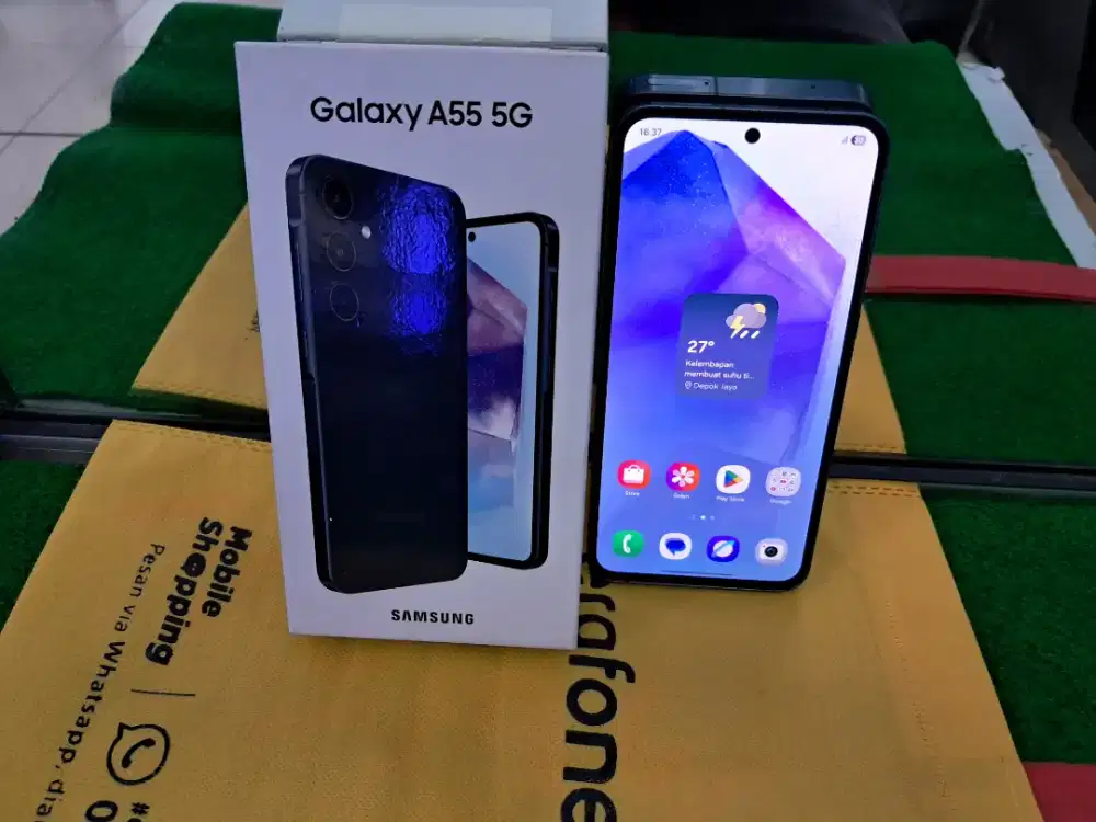 Samsung A55 5G Ram 8/256 GB mulus no minus lengkap