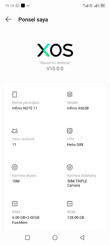 Di jual Infinix Note 11 Nfc