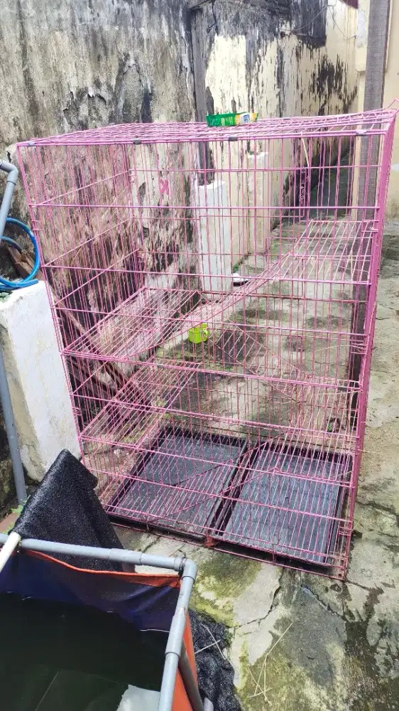 KANDANG KUCING UKURAN JUMBO 4 LANTAI 130x90x60 CM