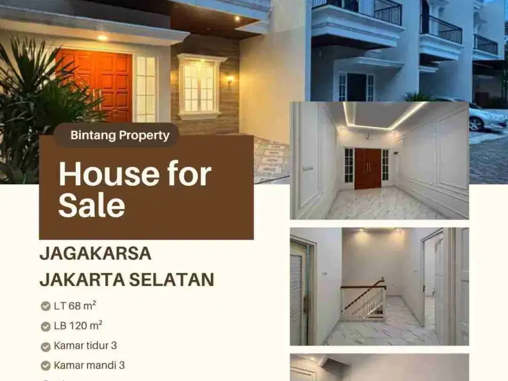 DIJUAL RUMAH BARU DI JAGAKARSA JAKARTA SELATAN