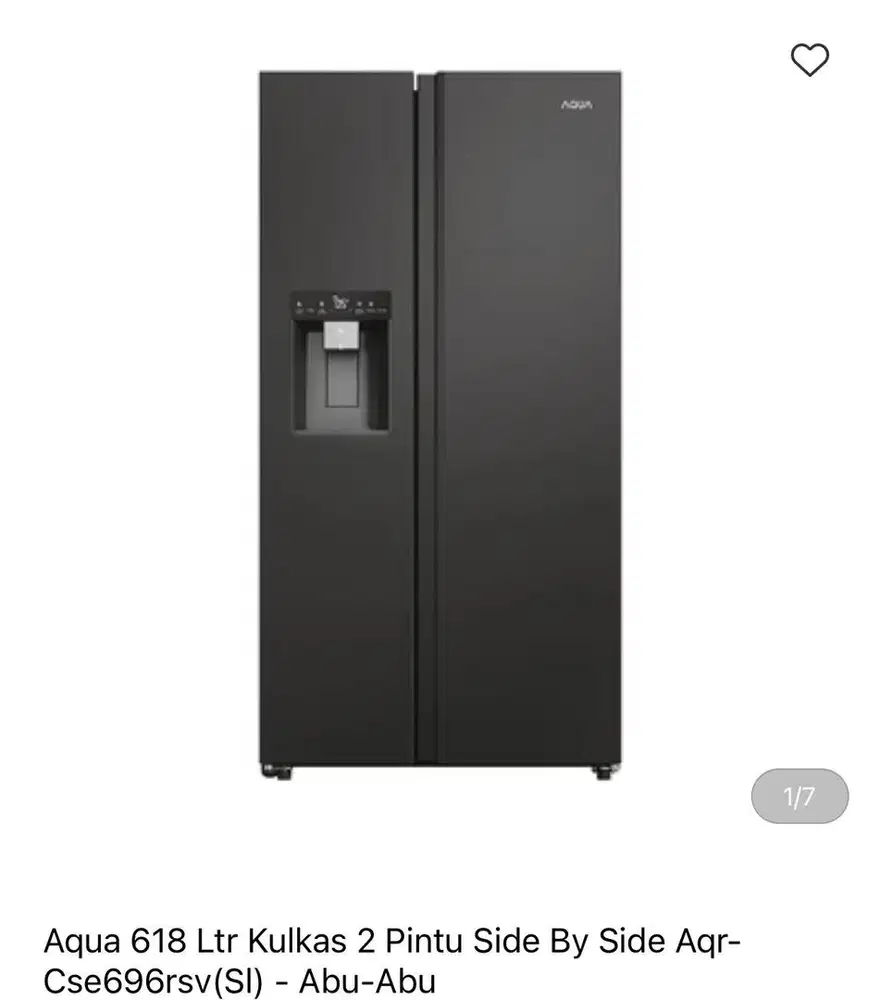 AQUA Kulkas 2 pintu side by side bisa cicilan syarat ktp