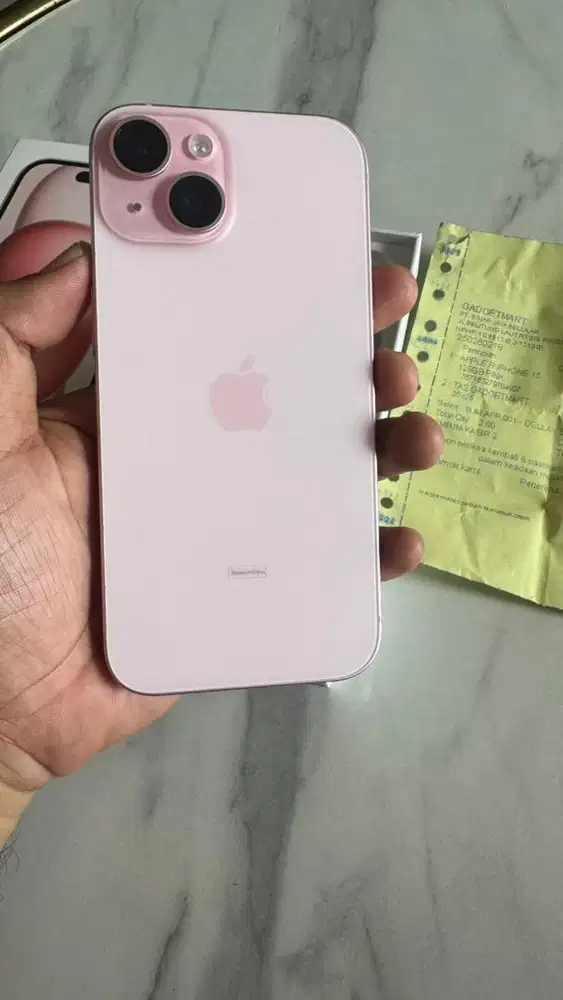 Iphone 15 pink 128gb resmi ibox