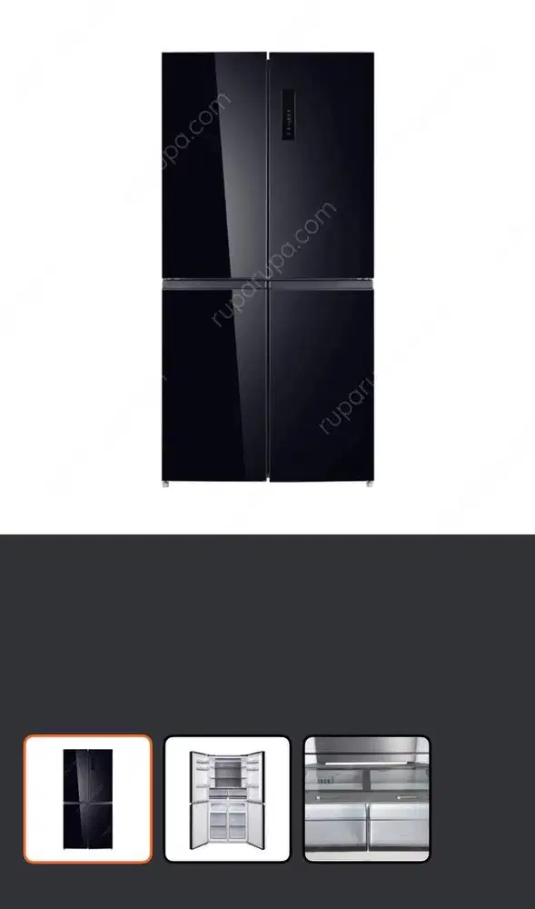 kulkas kels 4 pintu sbs -hitam