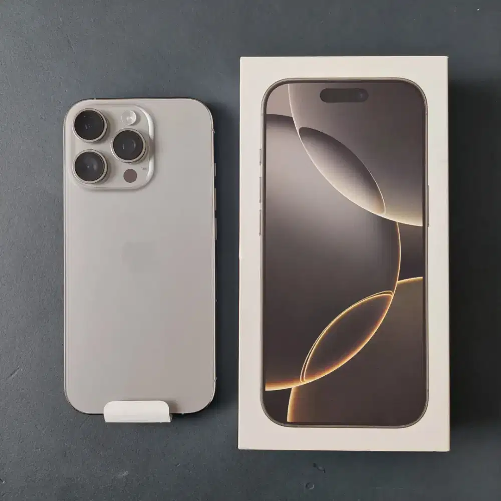 IPHONE 16 PRO 512GB NATURAL TITANIUM EX GARANSI INTER