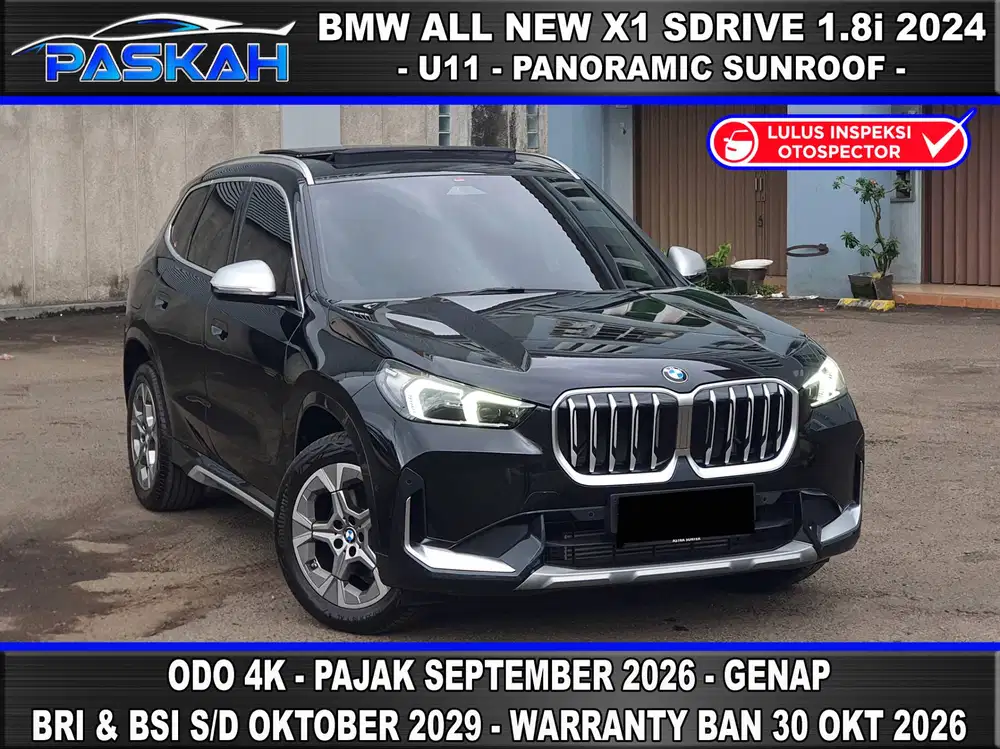 PANORAMIC SUNROOF BUNGA=4.5% ALL NEW BMW X 1 SDRIVE 1.8i 2024 X1 2024