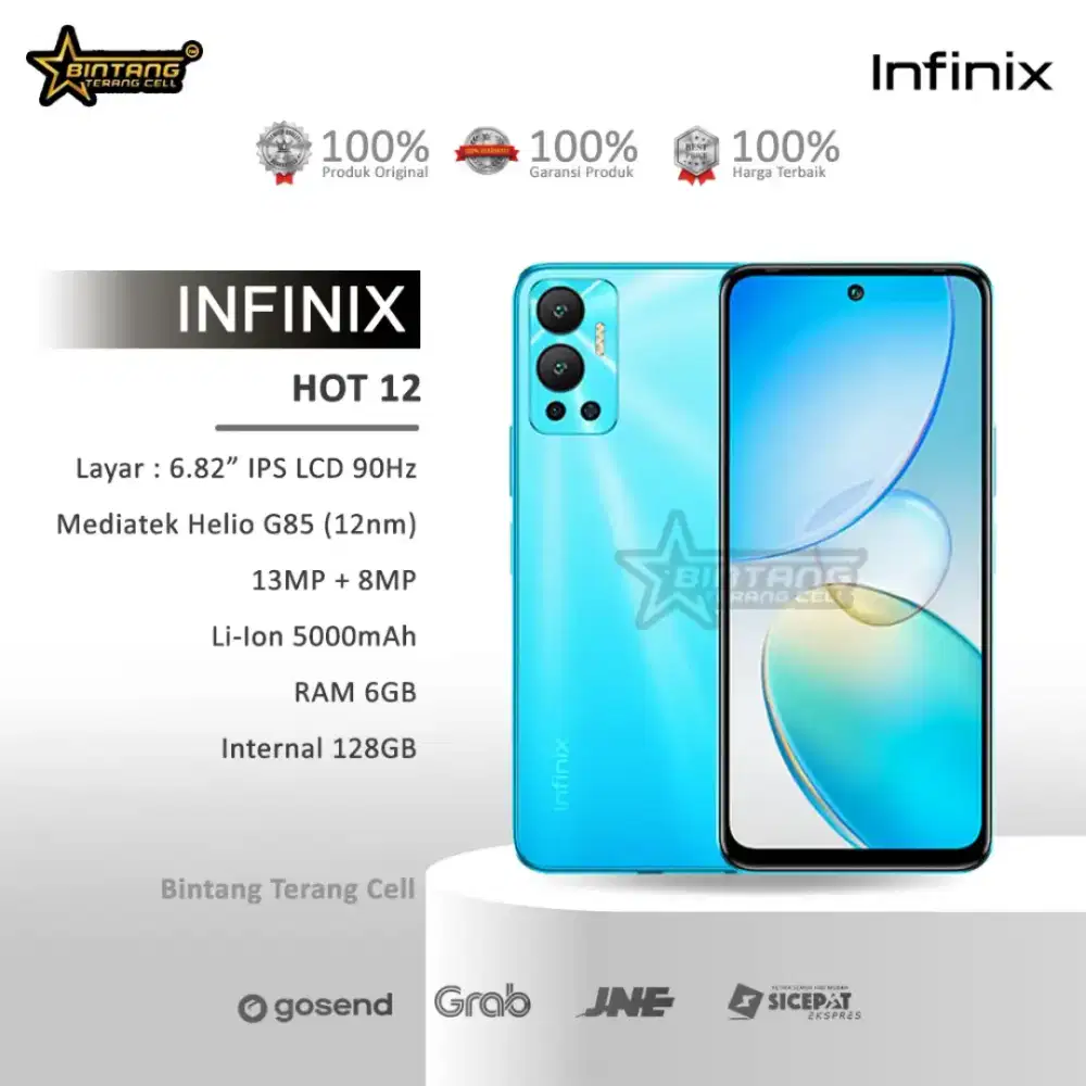 Infinix hot 12 ram 8GB 128gb baru segel garansi resmi 1 tahun