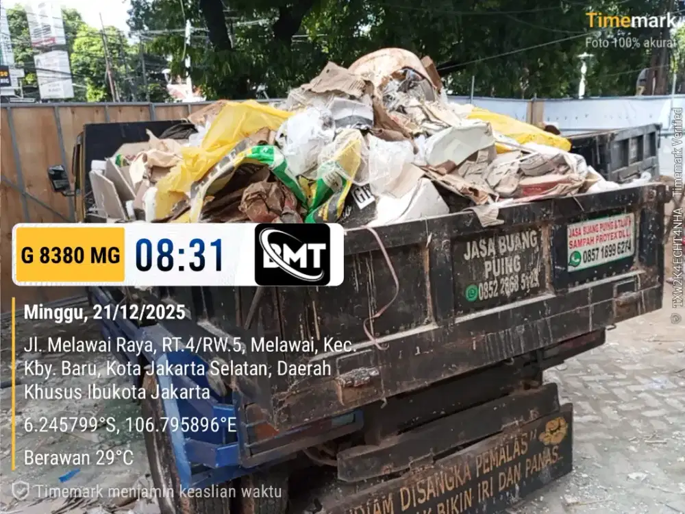 Jasa buang puing dan tanah