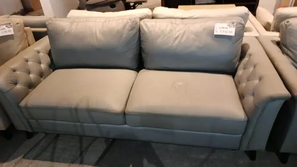 Sofa 3 Seater warna abu