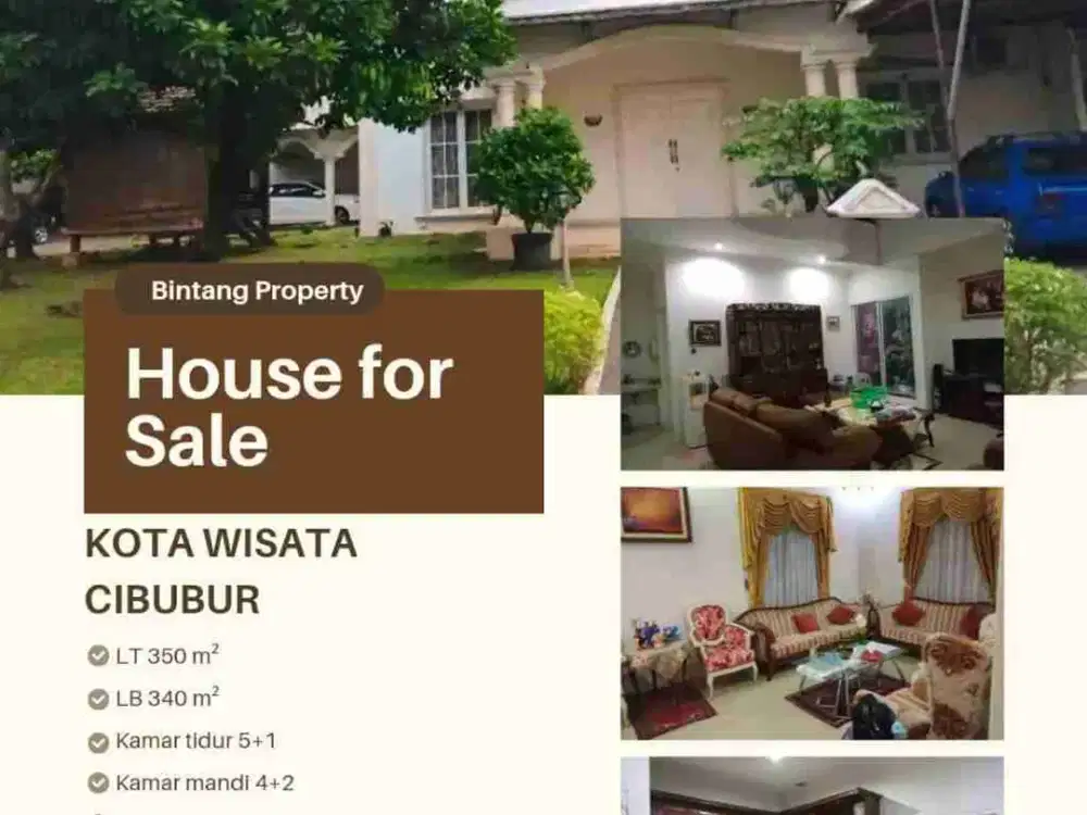DIJUAL RUMAH BAGUS DI KOTA WISATA CIBUBUR