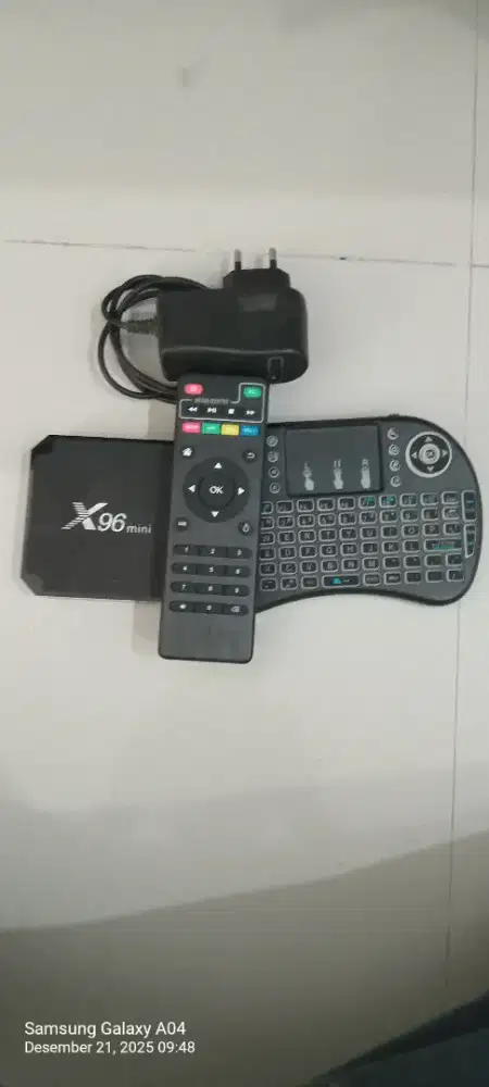 Jual STB android X96mini + keyboard wirelss