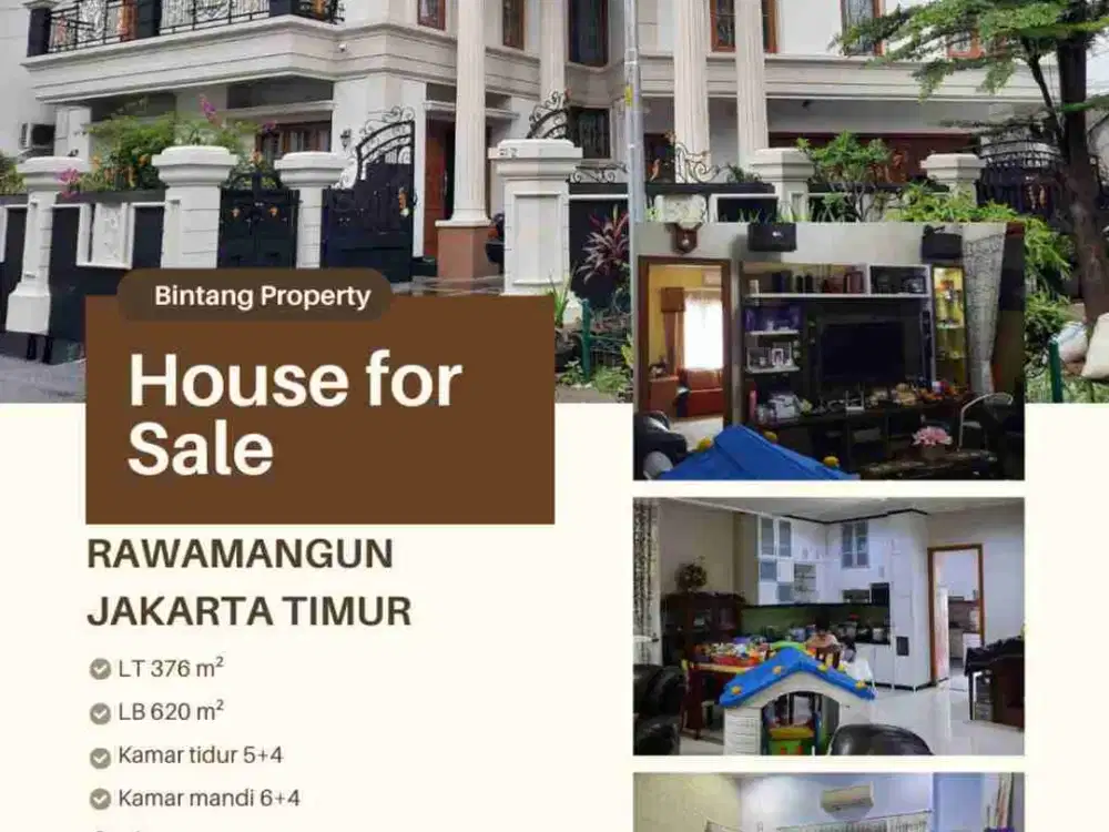 DIJUAL RUMAH DI RAWAMANGUN JAKARTA TIMUR