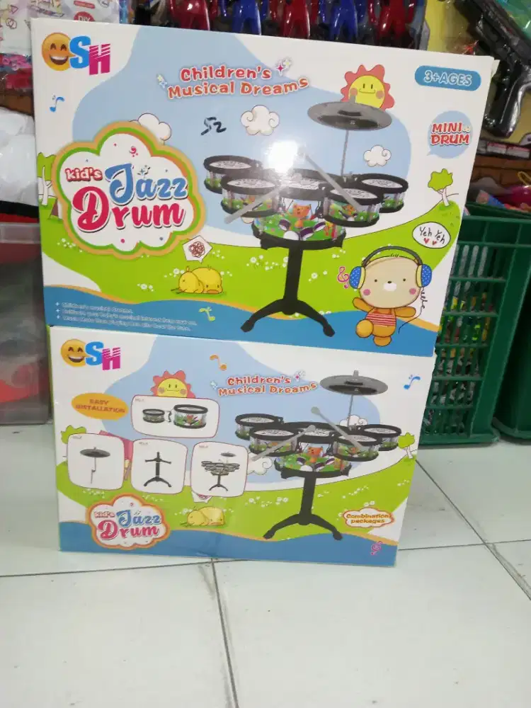 Mainan anak drum set besar