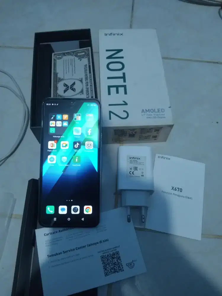 Jual HP Infinix Note 12 Jaringan: 4G LTE
RAM 8+8=16/256GB