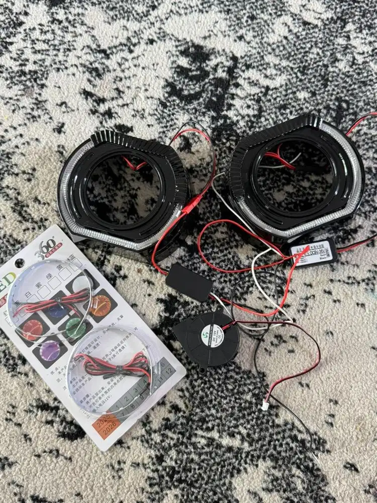 1 Set Shroud BMW Black 3 Inchi NEW