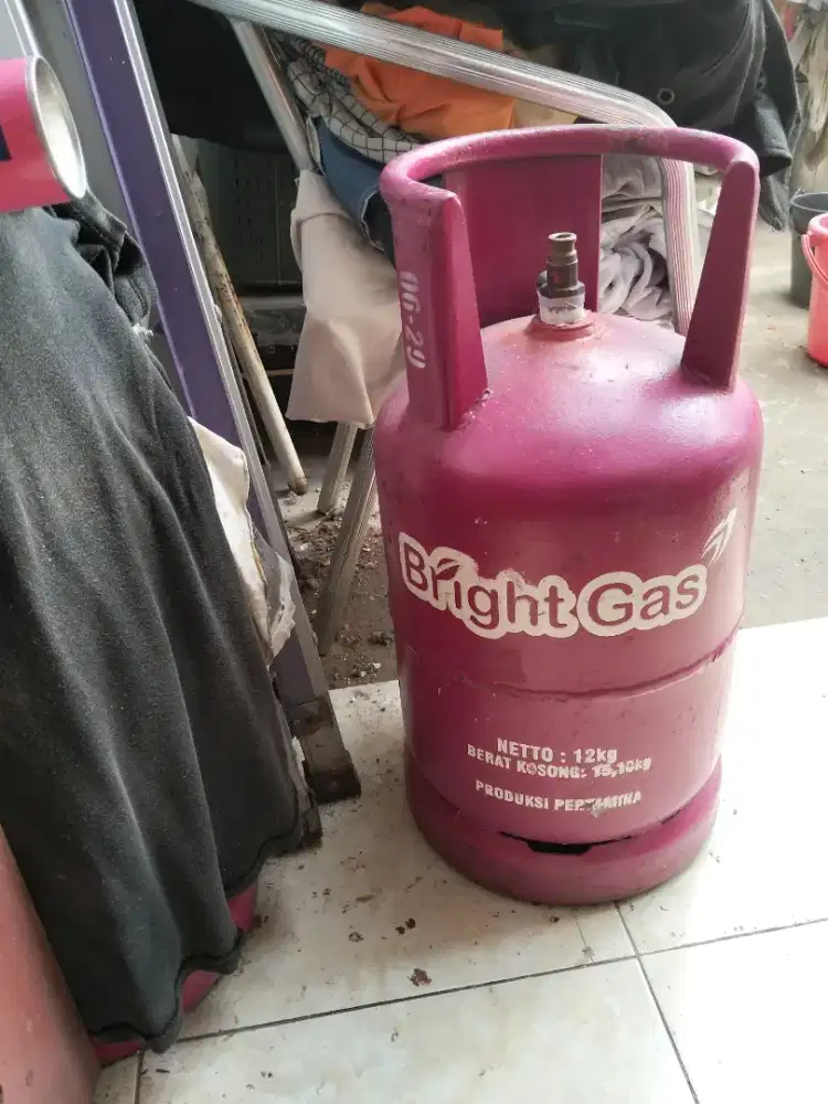 TABUNG GAS BRIGHT 12 KG PINK KOSONG
