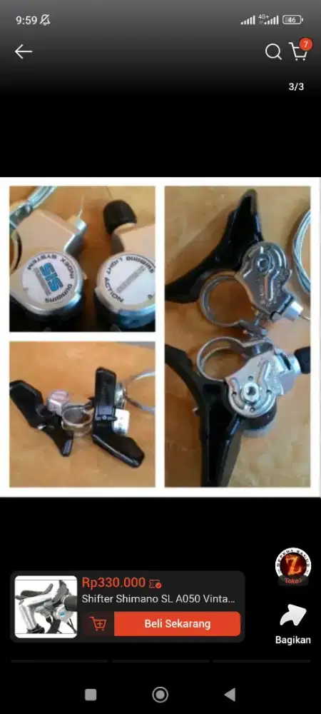 SHIFTER SHIMANO SL A050 VINTAGE