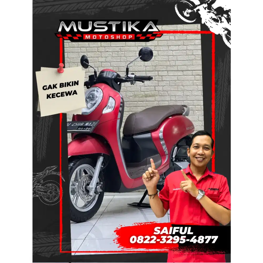 Perfect Condition!!Honda Scoopy keyles 2021 Dp500rb Murah-Mustika