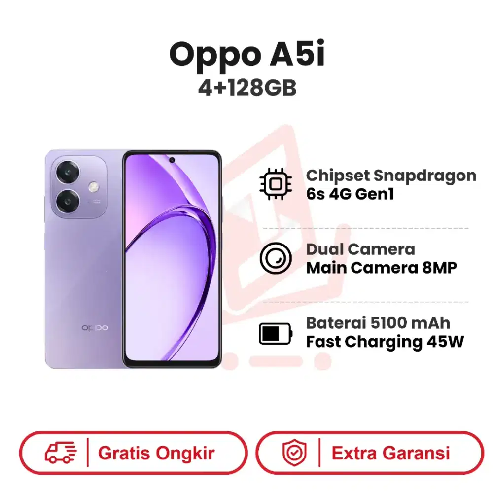 OPPO A5i 4/128 GB CICILAN TANPA KARTU KREDIT
