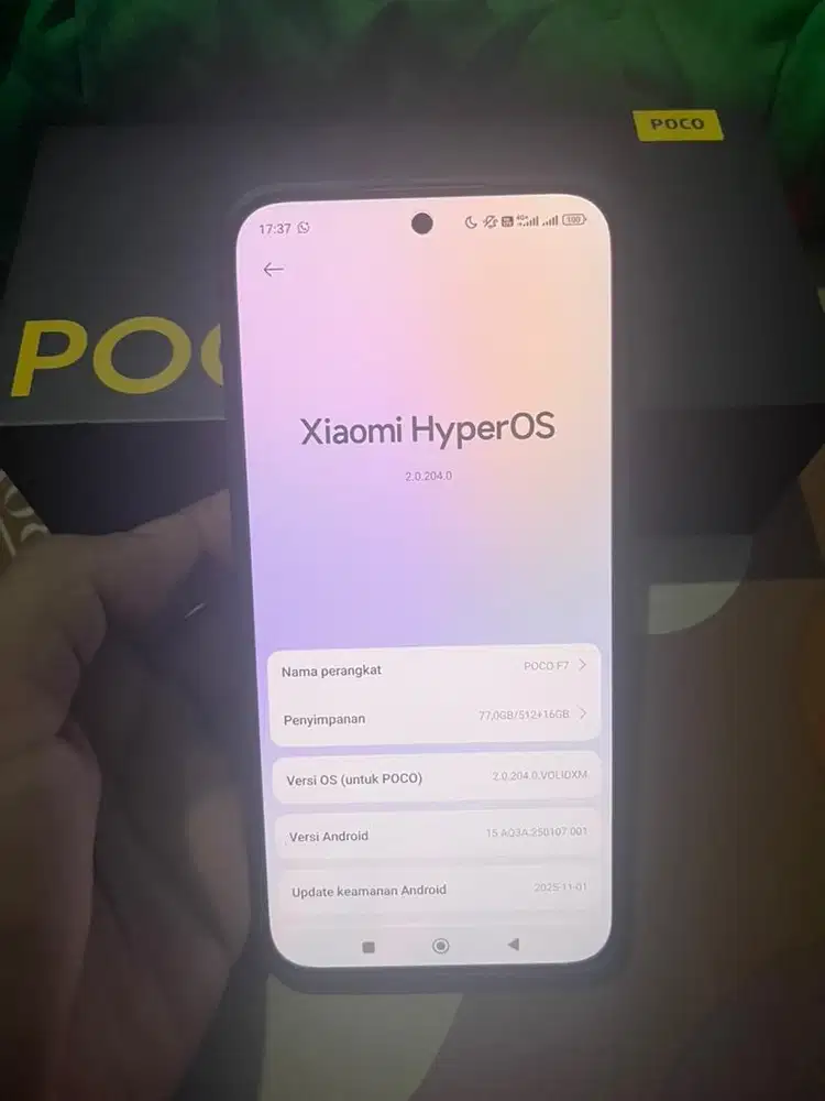 Poco F7 mulus no dent 99%