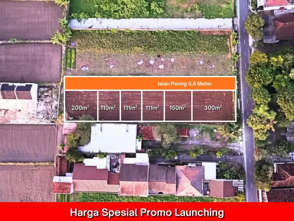 Tanah Jogja Area Kampus UGM dan UII, Nyaman Huni dan Asri