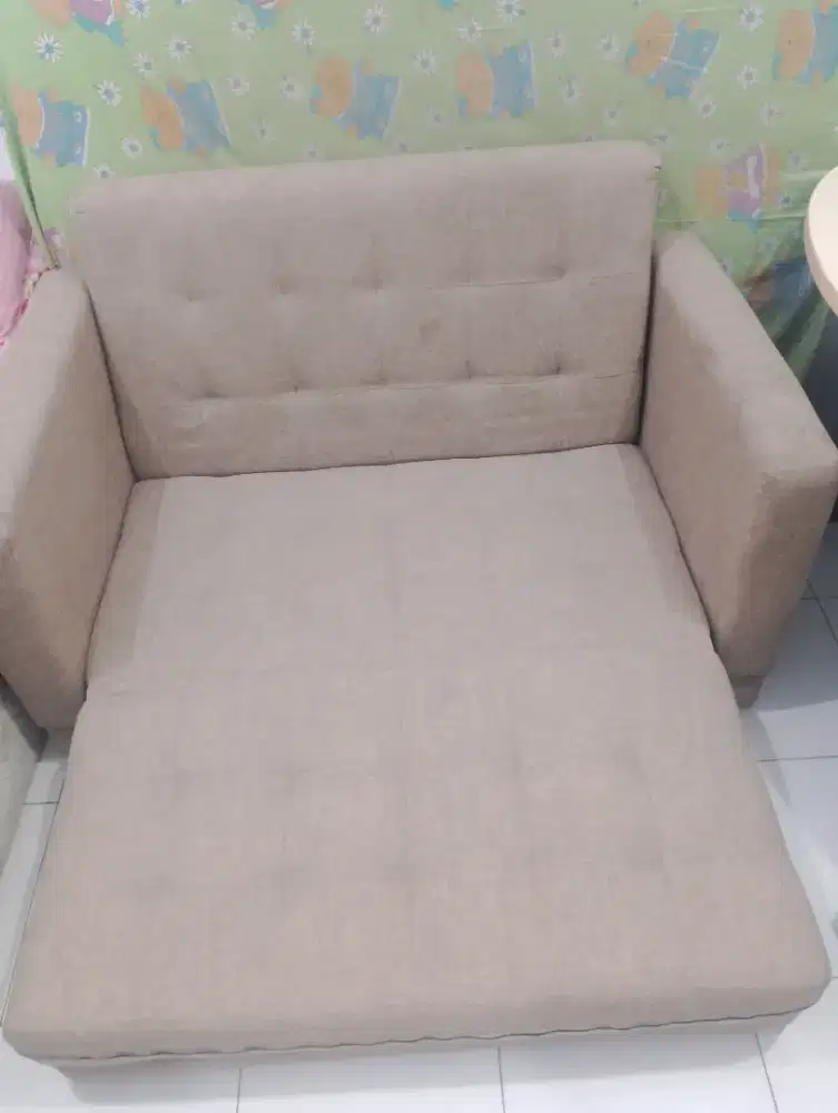 Sofa bed coklat