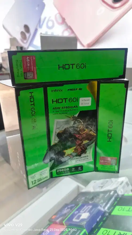 Infinix HOT 60i 8+8/256gb baru spesial PROMO